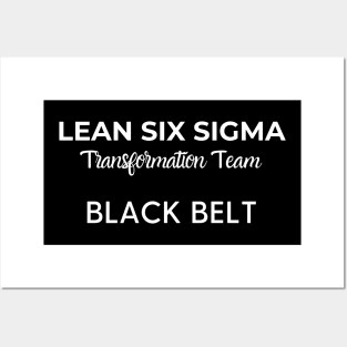 Lean Transformation Team BLACK BELT Posters and Art